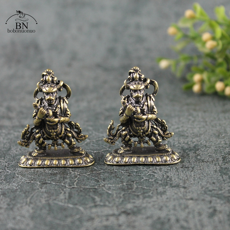 Xt Home Textiles - Antik Bakır Tibet Budizmi Yamaraja Buda