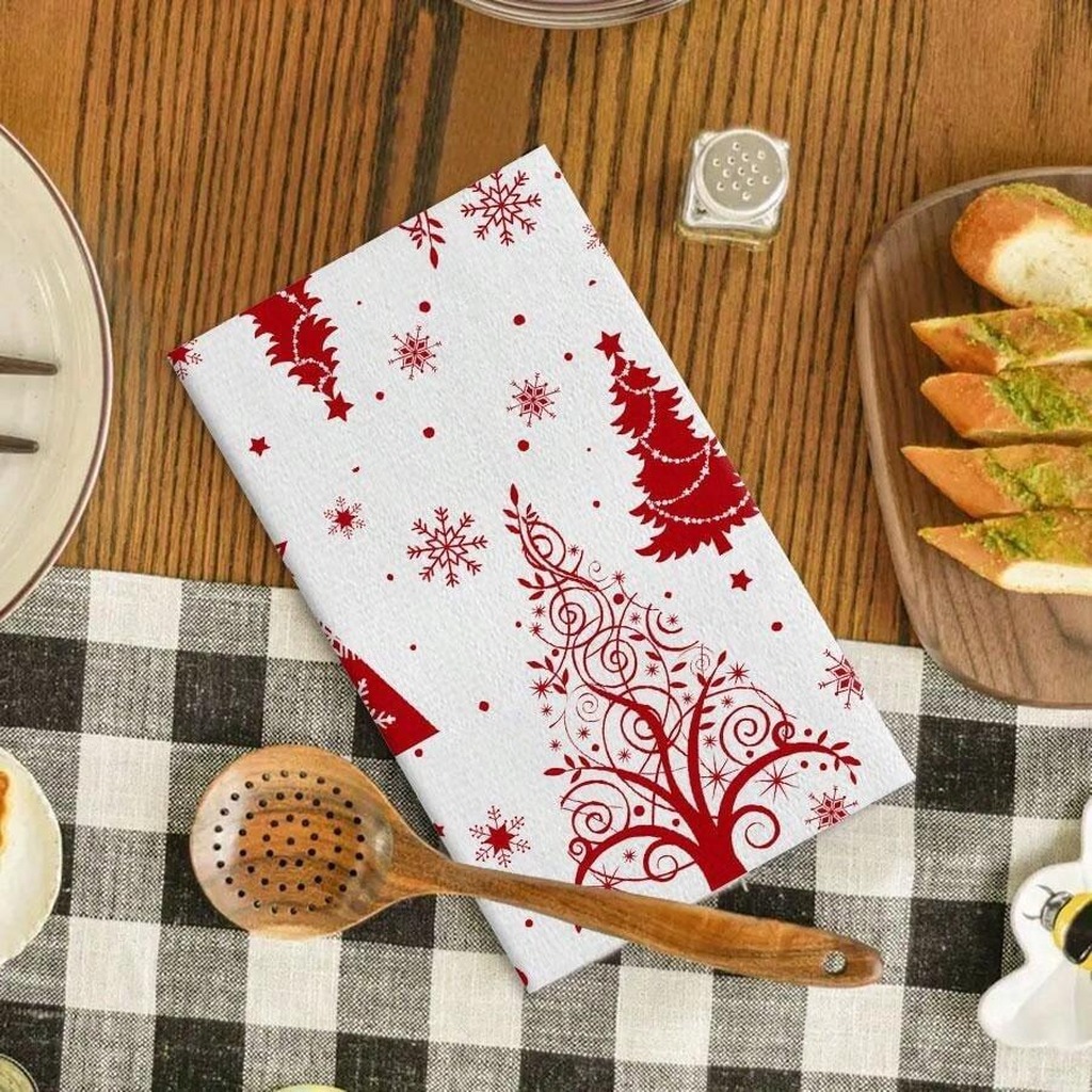 Home Textiles Towel Set - Bulaşık Bezleri Baskılı Mutfak El Havluları