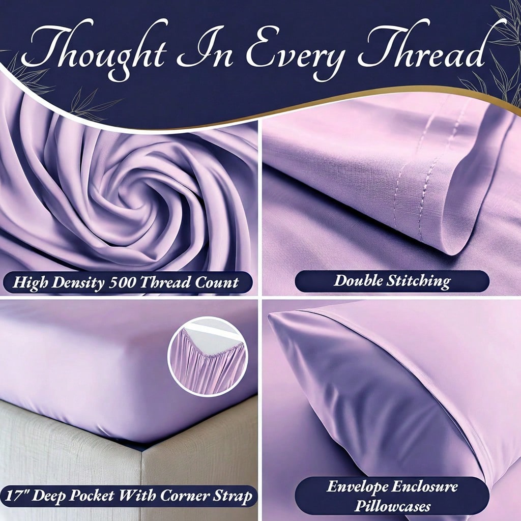 Fitted Sheet Deep - 4 Parça Bambu Serinletici Yatak Örtüsü