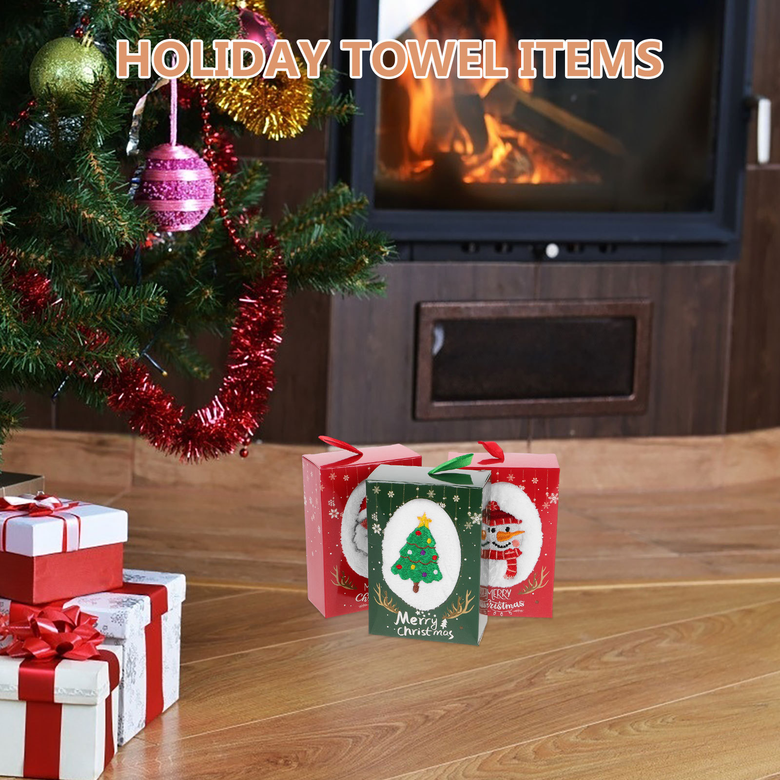 3 adet noel el havlusu seti ta - Home Textiles Towel Set incelemesi ve fiyatı