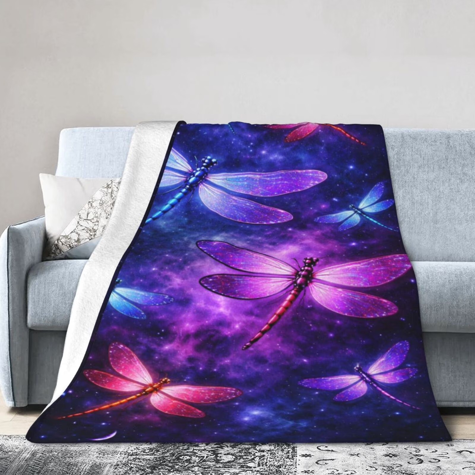 Kozmik Yusufçuk Flanel Battani - Galaxy Home Textiles incelemesi ve fiyatı
