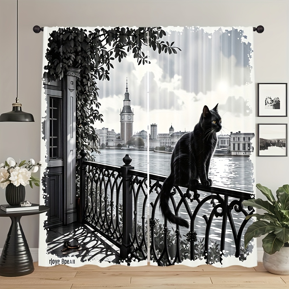 Siyah Kedi Perdesi, Londra Neh - Home Textiles London incelemesi ve fiyatı