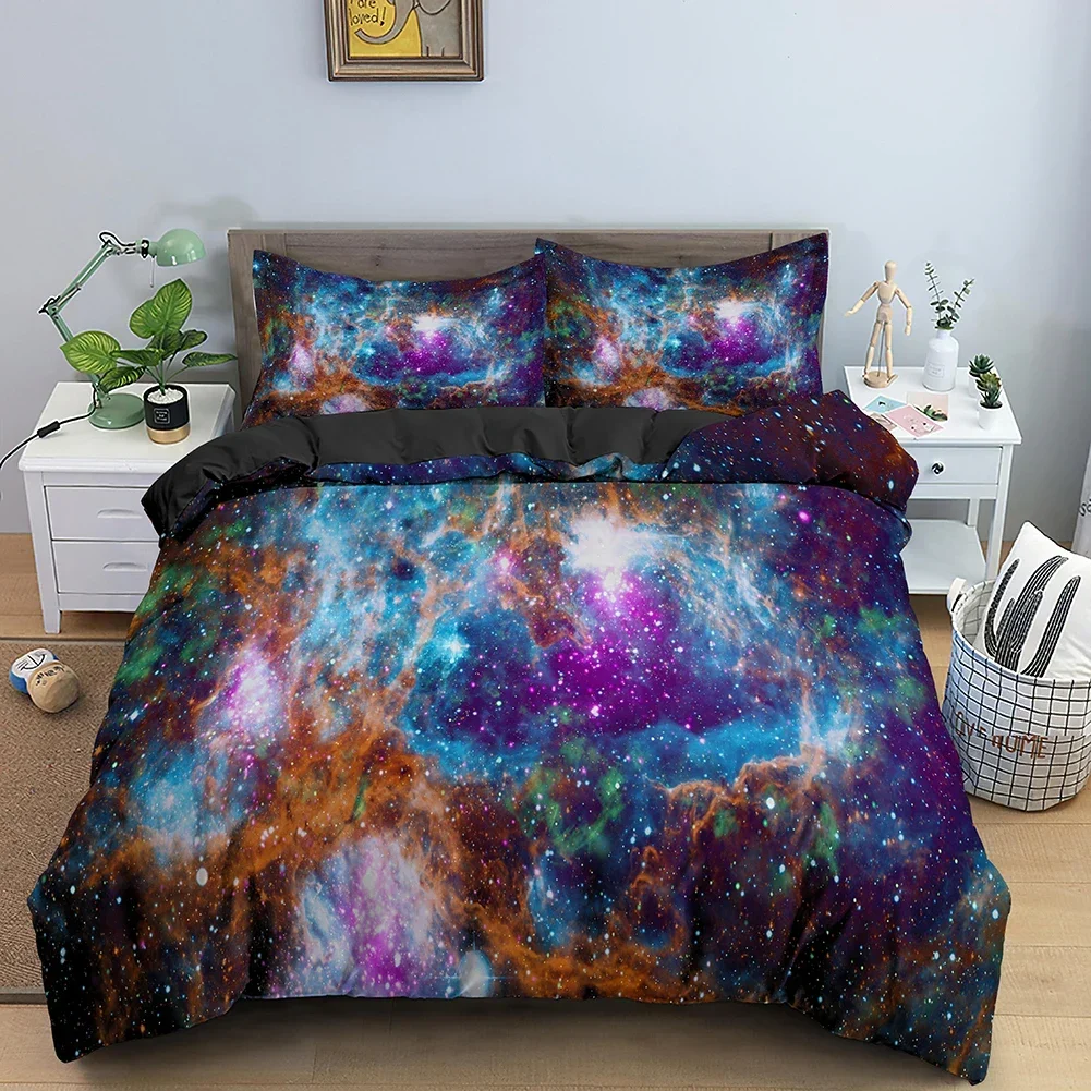 Lüks Yeni 3D Baskı Galaxy Uzay - Galaxy Home Textiles incelemesi ve fiyatı