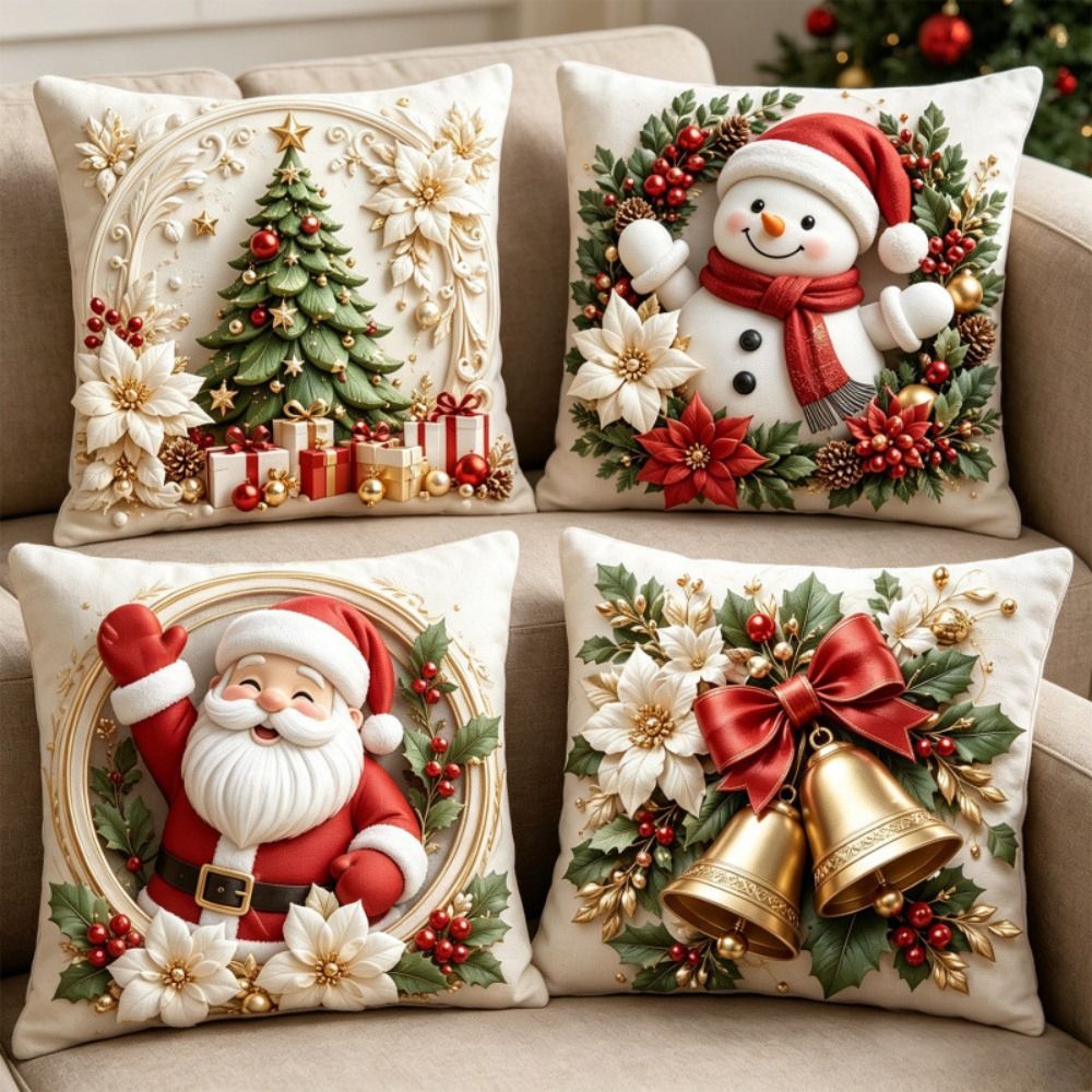 4 adet 45x45cm Noel Yastık Kıl - Home Textiles Towel Set incelemesi ve fiyatı
