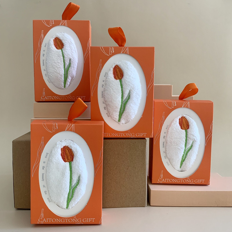 İşlemeli Lale Desenli Kare Hav - Home Textiles Towel Set incelemesi ve fiyatı