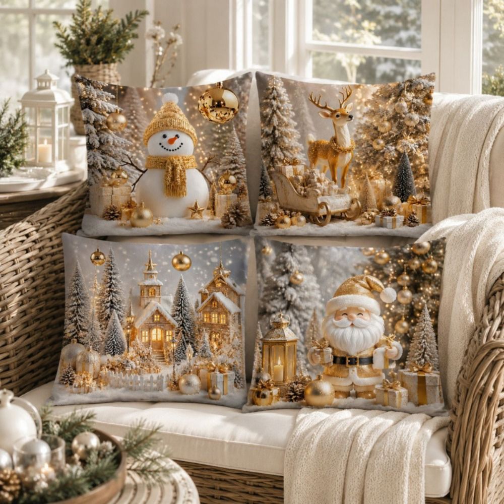 4 adet 45x45cm Noel Yastık Kıl - Home Textiles Towel Set incelemesi ve fiyatı